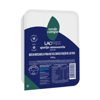 Queijo Mussarela Verde Campo Lacfree 150G
