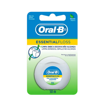 FIO DENTAL ORAL-B ESSEN 50M MENTA