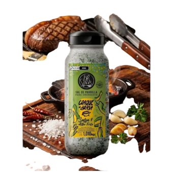 SAL PARRILLA BR SPICES 1.010KG ALHO FRITO/SALSA