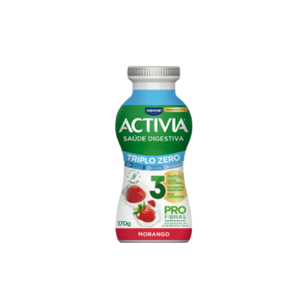 LEITE FERM ACTIVIA 0% 170G MORANGO