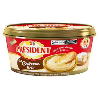 REQUEIJAO CREM PRESIDENT 200G QJO BRIE