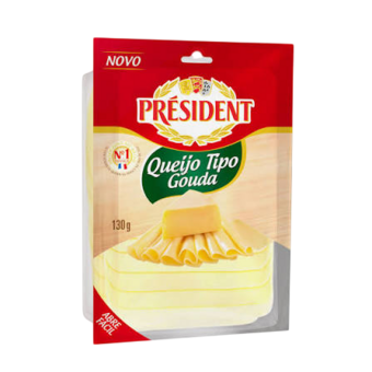 QUEIJO GOUDA PRESIDENT FAT 130G