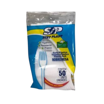 GARFO PLAST SERT PLAST SOBREM 50UN BRANCO