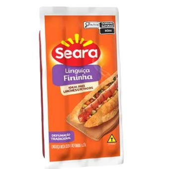Linguiça Defumada Fina Seara 215G
