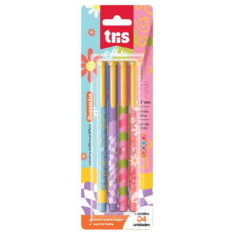 CANETA ESFER TRIS HOLIC 4UN DOPAMINA