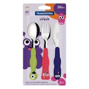 JOGO TALHER TRAMONTINA INF 3PCS MISTO