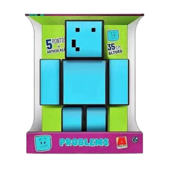 BRINQ ALGAZ BONECO G PROBLEMS 35CM STICK