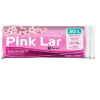 SACO LIXO PINK LAR 20UN 30L