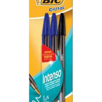 CANETA ESFER BIC CRISTAL DURA+ ENEN 3 UN