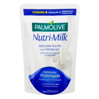 Sabonete Líquido Corporal Palmolive Nutri-Milk Hidratante Refil 200Ml