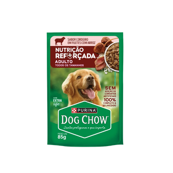 RAÇÃO CÃO DOG CHOW SACH CORD/ARROZ AD 85G