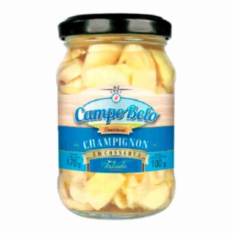 Cogumelo Campo Belo Fatiado Vidro 100G