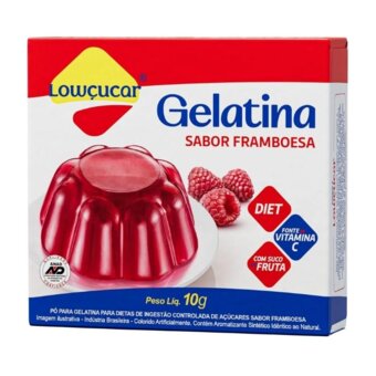 Gelatina Em Pó Lowcucar Zero Framboesa Caixa 10G