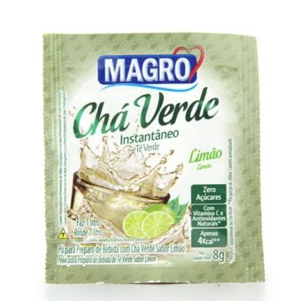 Chá Verde Magro Zero Limão Instantâneo Sachê 8G