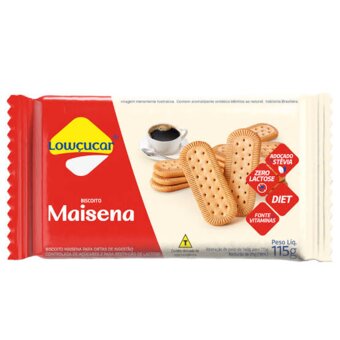 Biscoito Maizena Lowçucar Sem Lactose Zero 115G