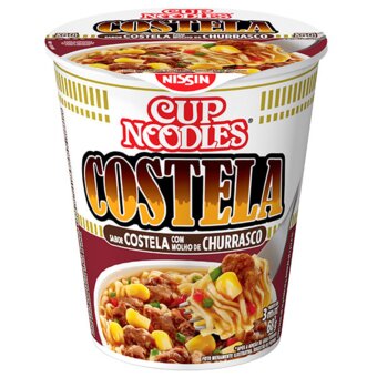 Macarrão Instantâneo Cup Noodles Costelinha Com Molho De Churrasco 68G