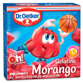 Gelatina Dr. Oetker Morango 20G