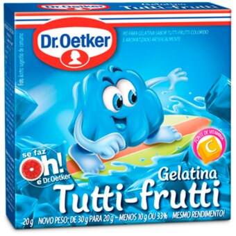 Gelatina Dr. Oetker Tutti Frutti 20G