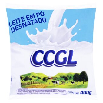 Leite Em Pó Ccgl Desnatado Embalagem 400G