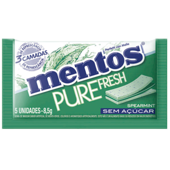 Goma De Mascar Mentos Pure Fresh Speamint 8,5G