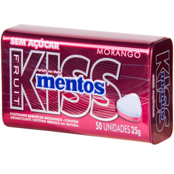 Mentos Kiss Morango 35G