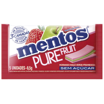 Goma De Mascar Mentos Pure Fruit Frutas 8,5G