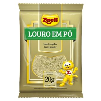 Especiarias Zaeli Louro Em Pó Embalagem 20G