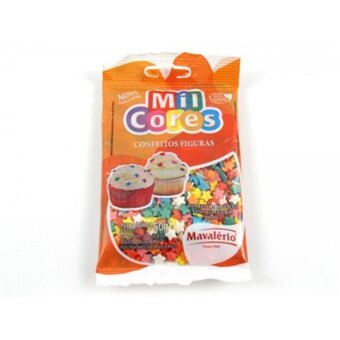 Confeitos Mil Cores Malaverio Embalagem 50G