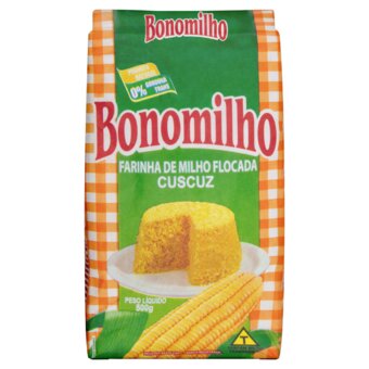 Flocos De Milho Bonomilho Cuscuz Embalagem 500G