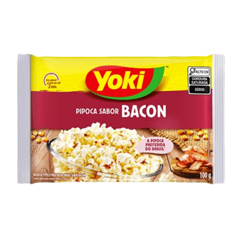 Pipoca De Microondas Yoki Popcorn Bacon 100G 