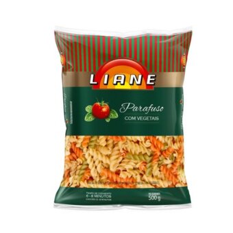 Macarrão Parafuso Liane Com Vegetais Pacote 500G