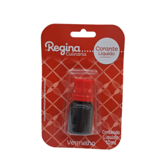 Corante Alimentício Líquido Vermelho Regina Frasco 10Ml