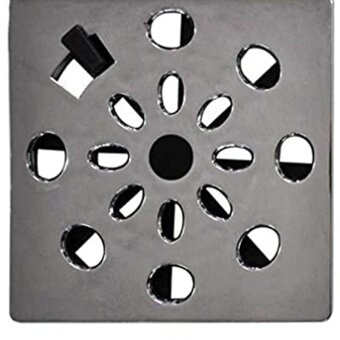 Grelha Cromada Quadrada Astra 10X10Cm