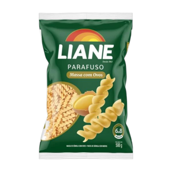 Macarrão Parafuso 2 Com Ovos Liane Pacote 500G