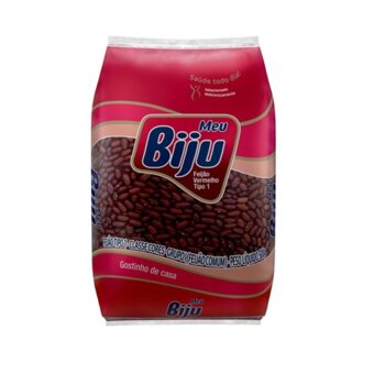 Feijão Vermelho Meu Biju Tipo 1 Pacote 500G