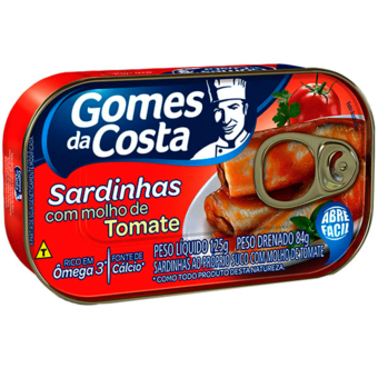 Sardinha Gomes Da Costa Tomate 125G