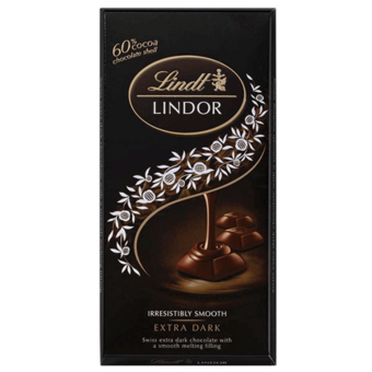 Chocolate Lindt Lindor Irressistive Smooth Extra Dark 60% 100G