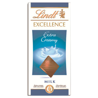 Chocolate Lindt Excellence Milke Extra Creamy 100G