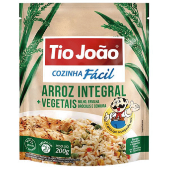 Arroz Tio João Cozinha Fácil Integral + Vegetais 200G