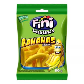 BALA RECH GELATINA FINI 100G BANANA