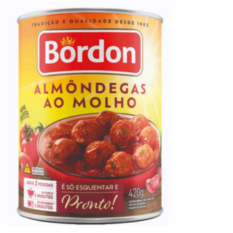 Almôndega Bordon Ao Molho 420G