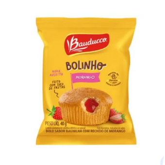 Bolinho Gulosos Bauducco Morango 40G