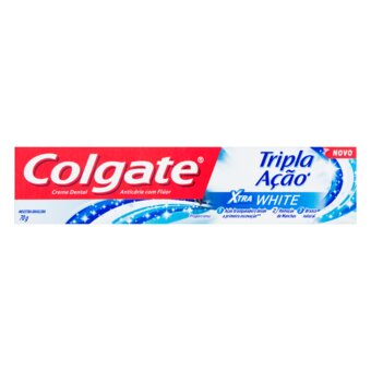 Creme Dental Colgate Tripla Ação Xtra White 70G