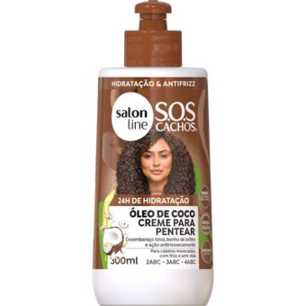 Creme Para Pentear Salon Line S.O.S Cachos Coco 300Ml