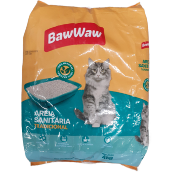 Areia Higiênica Baw Waw 4Kg
