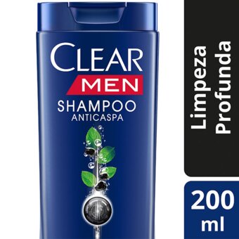 Shampoo Clear Anticaspa Men Limpeza Profunda 200Ml