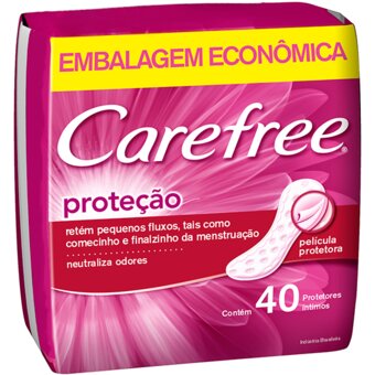 Protetor Diário Carefree Proteção Com Perfume 40Und.