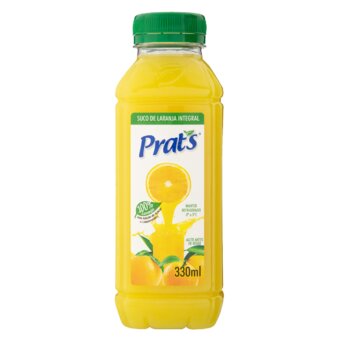 Suco Pronto Prats Laranja Integral Garrafa 330Ml