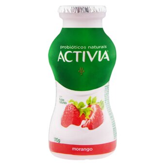 Iogurte Probióticos Activia Líquido Morango 170G