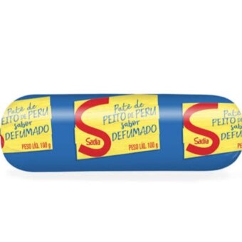 Patê De Peito Peru Defumado Sadia Bisnaga 100G